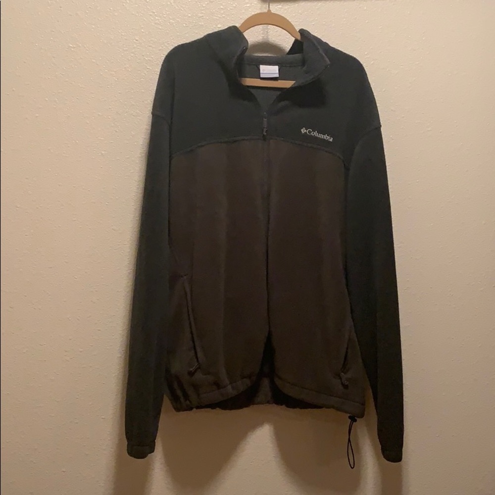 Columbia two tone zip up fleece jacket